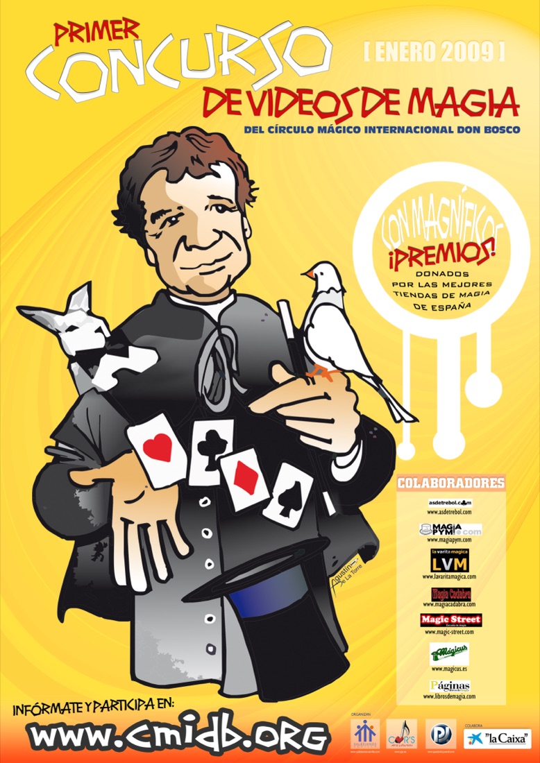 Cartel del I Concurso de Vídeos de Magia del CMIDB, 2009