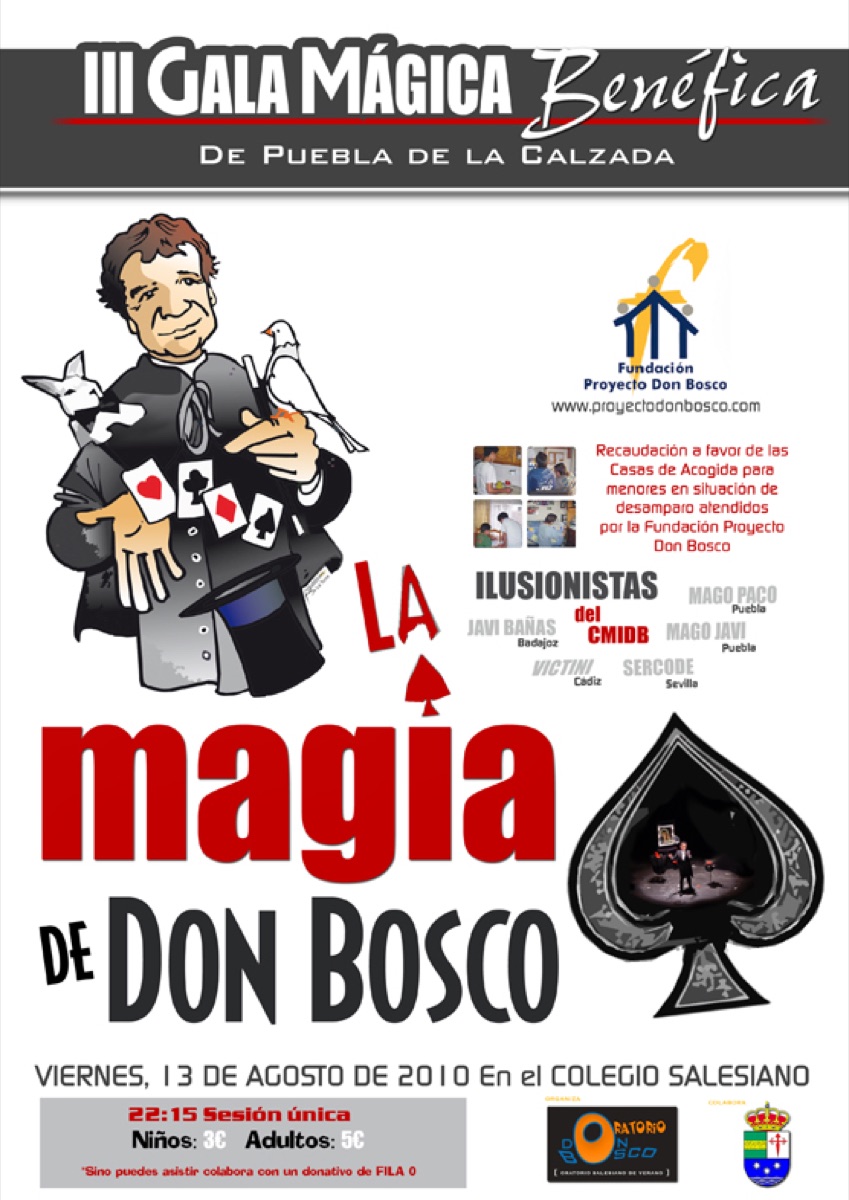 Cartel de la III Gala Mágica Benéfica de Puebla, 2010