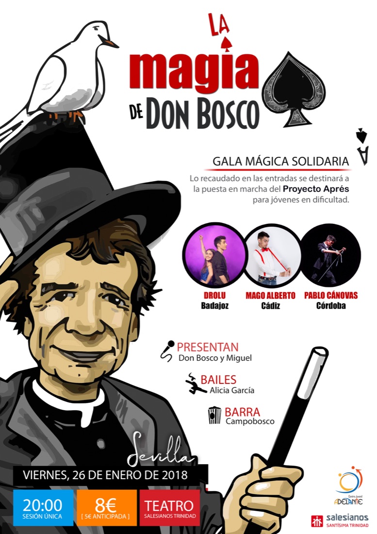 Cartel de la Gala Mágica Solidaria de Sevilla, 2018