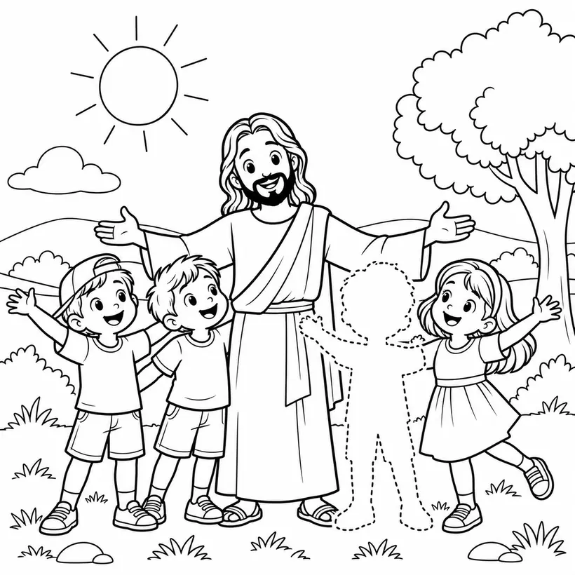 Ilustración del encuentro «Jesús, el amigo que nos presenta a Dios»