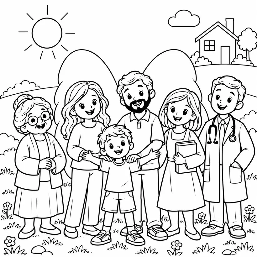 Ilustración del encuentro «Dios nos cuida también a través de otros»