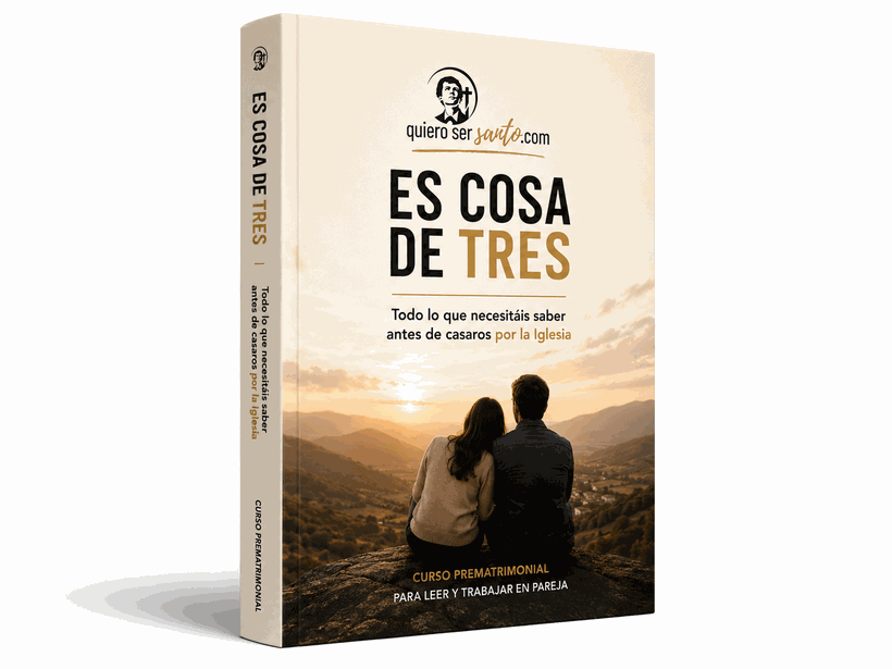 Libro «Es cosa de tres» — Todo lo que necesitáis saber antes de casaros por la Iglesia